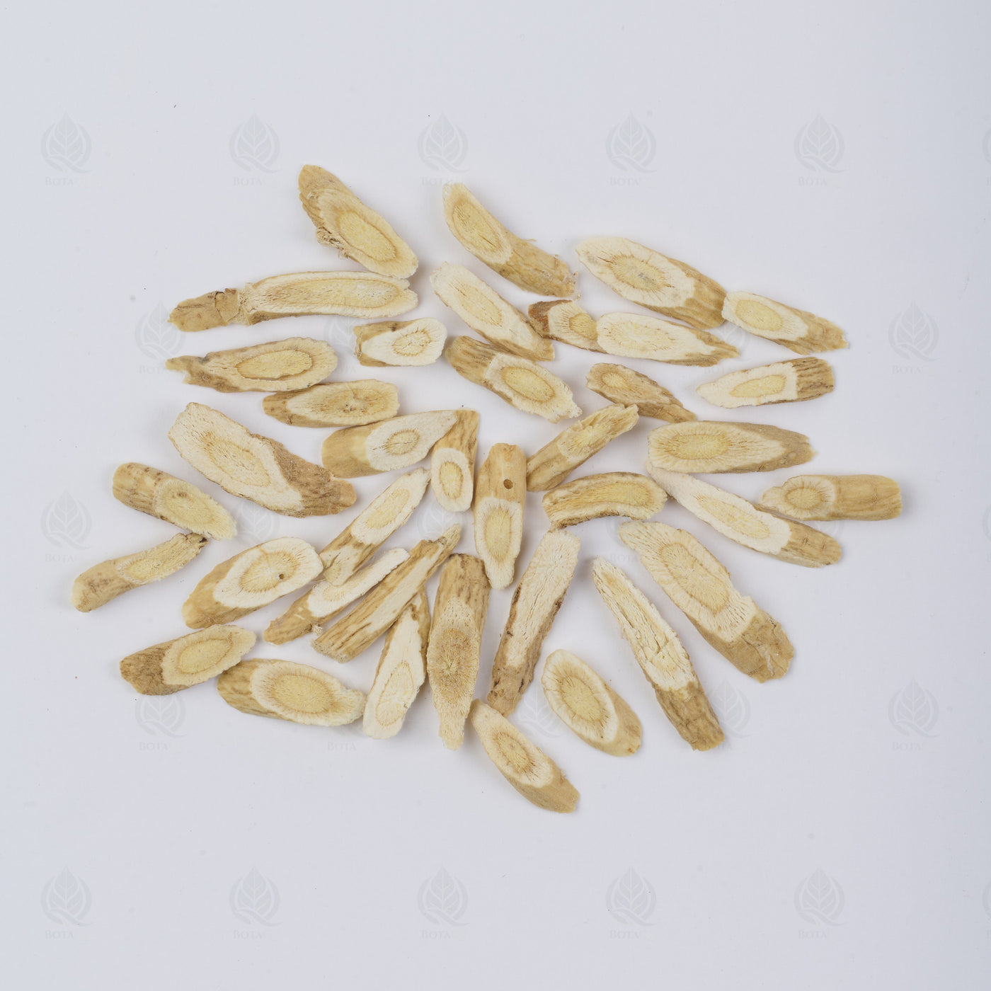 Astragale (petites tranches) (Huang Qi) – vue de dessus