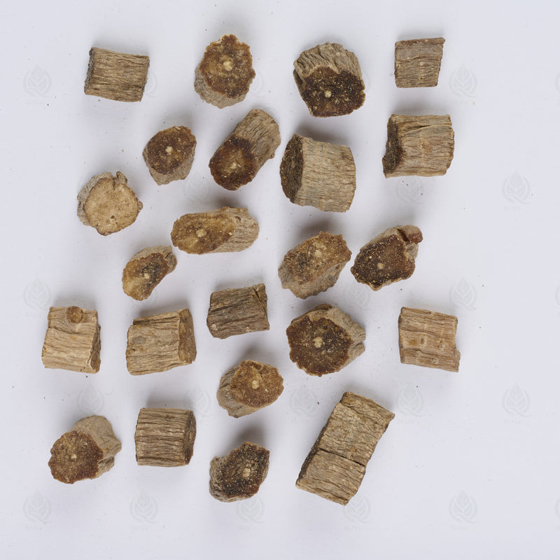 Racine d’Achyranthes (Huai Niu Xi) (Huai Niu Xi) – vue de dessus