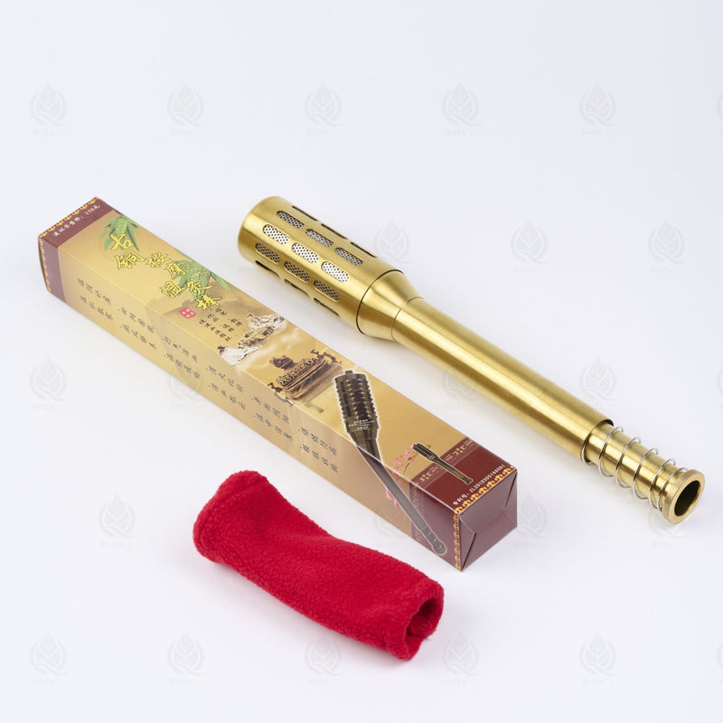Rouleau de moxibustion en acier inoxydable - 溫灸棒 (Wen Jiu Bang)