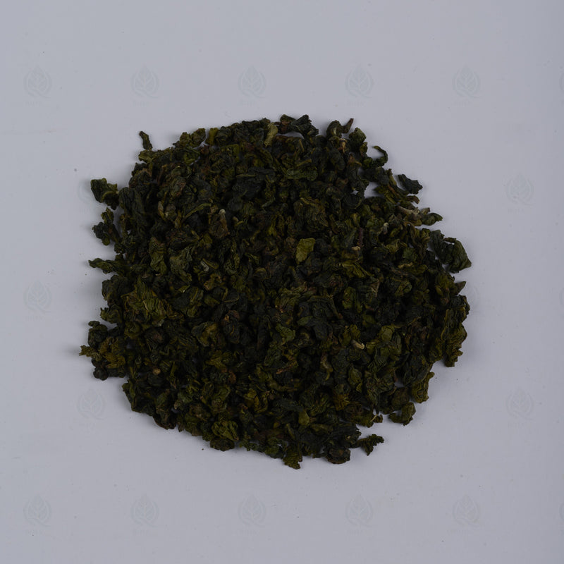 Thé Oolong Tie Guan Yin (Tie Guan Yin) – vue de côté