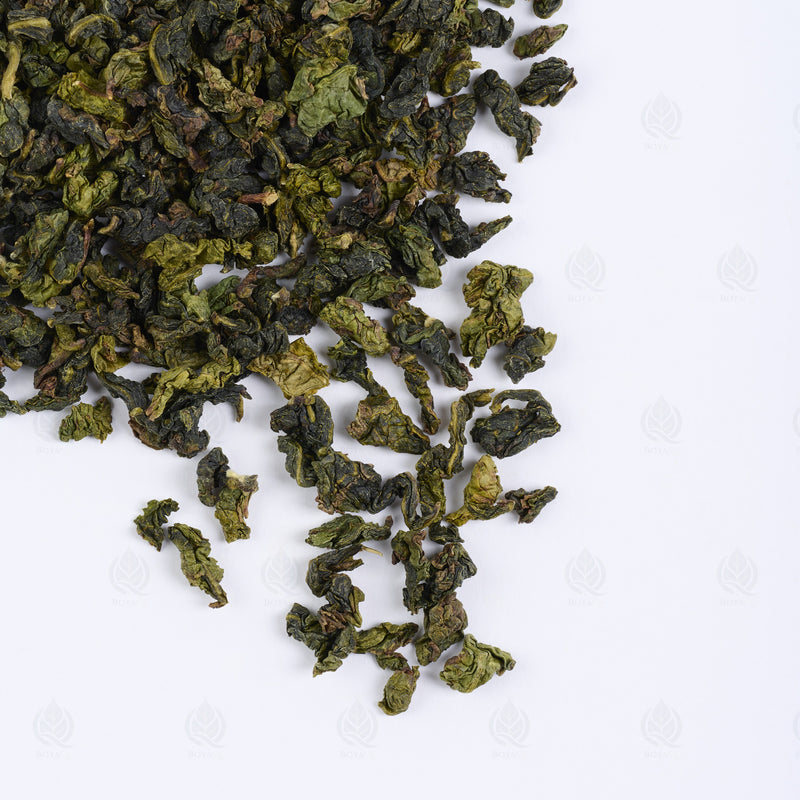 Thé Oolong Tie Guan Yin (Tie Guan Yin) – vue de côté